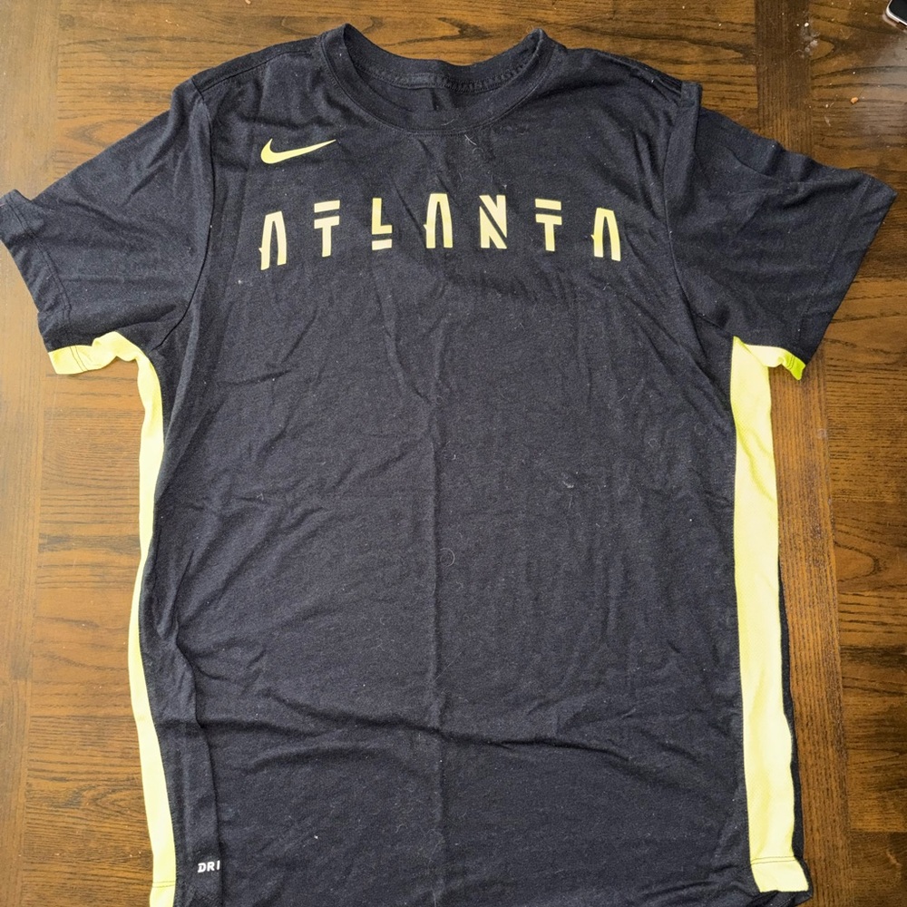 Nike Dri-FIT Black Tee with Yellow Accents